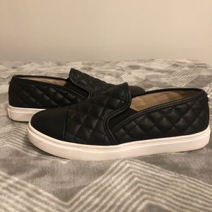 Steve Madden Slip on Black Shoes